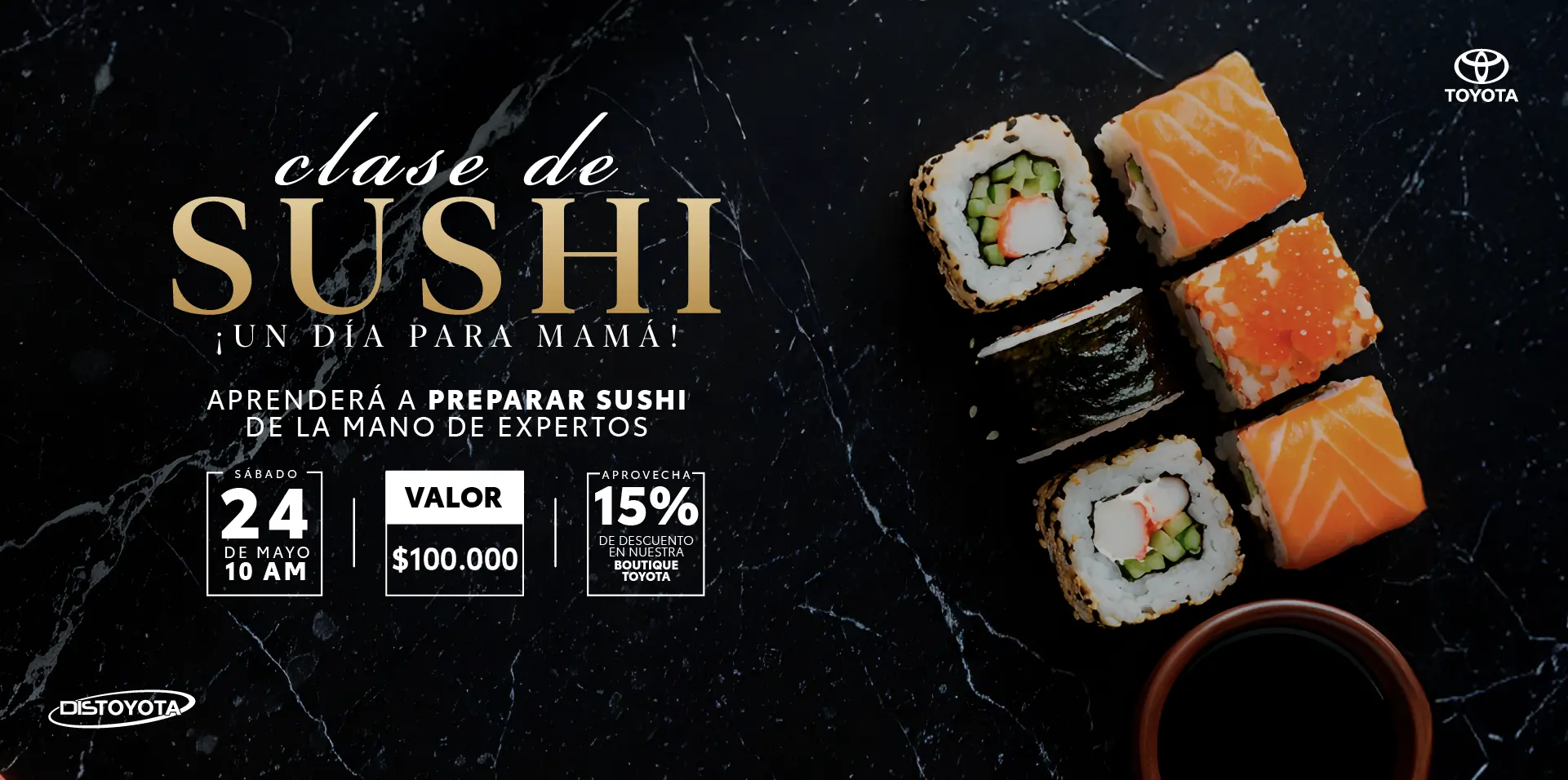 Banner promo sushi