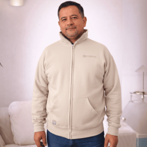 HOODIE ABIERTO HUESO