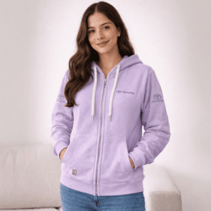 HOODIE ABIERTO LILA CON CAPOTA