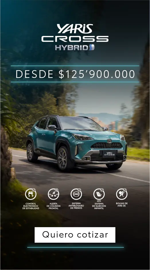 yaris cross landing